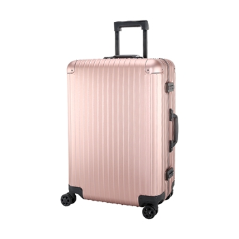 五金优选 铝镁合金拉杆箱玫瑰金26寸行李箱登机箱