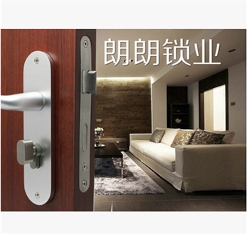 室内门锁具 卧室锁房门锁 折手锁 执手门锁 机械锁 100-27太空铝
