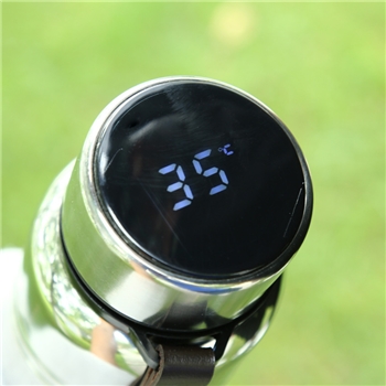 新款温度显示运动水壶便携实用大容量不锈钢保温杯商务定制礼品杯