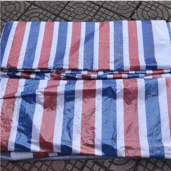 厂家直销聚乙烯全新料塑料雨布三色布货场盖布防晒防水彩条布蓬布